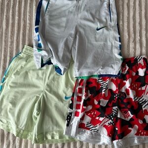 Nike Kids' Shorts Trio - White, Green, Red Camo
